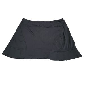 LIJA Women's Black Tennis Skort